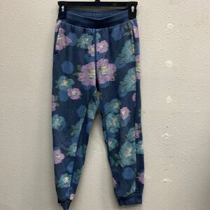 Tea girls floral print tapered joggers with pockets size 10 Cozycore Lounge #100